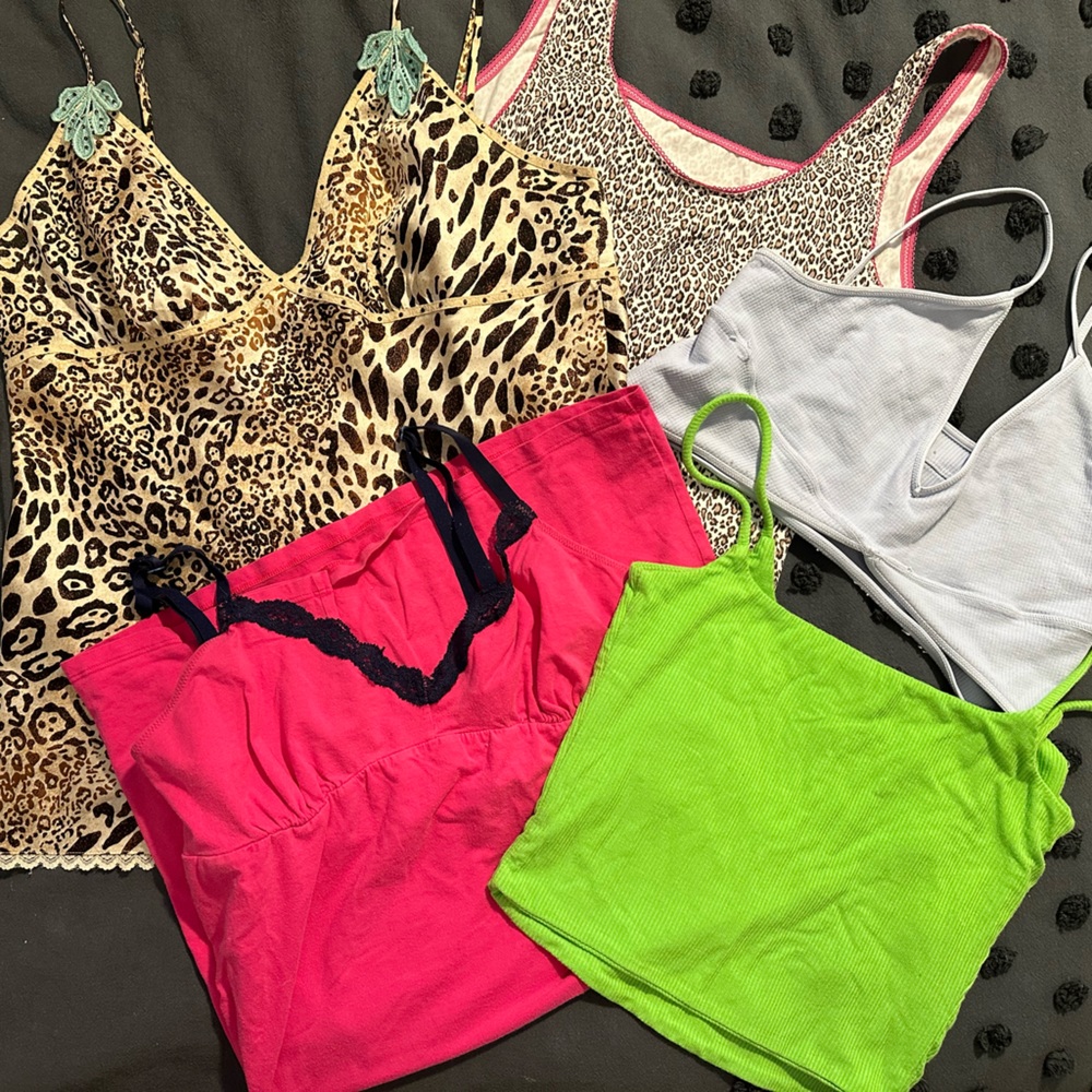 y2k léopard cami print lace dress bundle